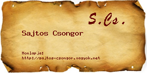 Sajtos Csongor névjegykártya